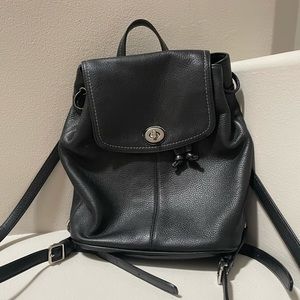 Coach turnlock backpack vintage